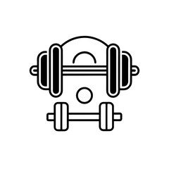 fitness and gym icon set  bold colors  black backg