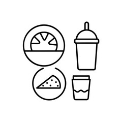 street food icons  global cuisine  vibrant style  