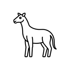 zoo animal vector icons  colorful  flat design  tr