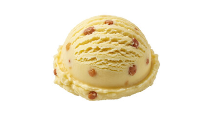 Isolated Butterscotch Ice Cream Scoop
