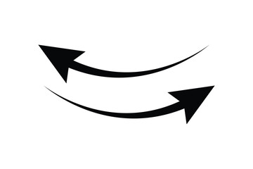 Curve arrow icon. arrow icon for your web site design, logo, app, UI. arrow indicated the direction symbol. curved arrow sign. Black rounded arrow. Vector illustration