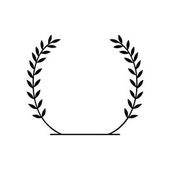 border with golden laurel branches  ancient greek 