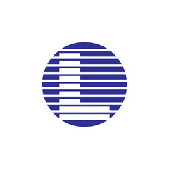 Circle Negative Space Letter L Logo Design 001