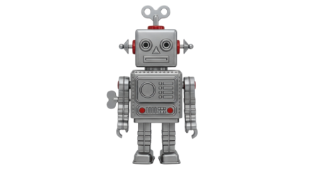 Isolated Toy Robot