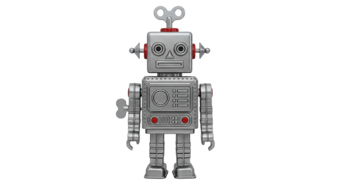 Isolated Toy Robot