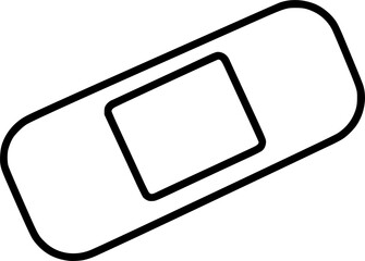 Bandage outline icon vector
