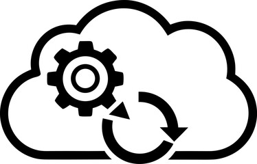 Cloud Synchronization Settings Outline Graphic