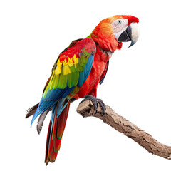 Obraz premium Vibrant parrot perched on branch (1)