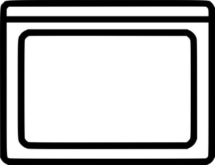 Blog post outline icon vector
