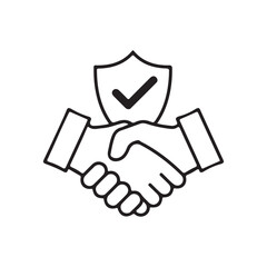 Handshake between two businessmen symbolizing partnership and agreement