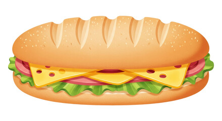 Isolated Cartoon Sandwich