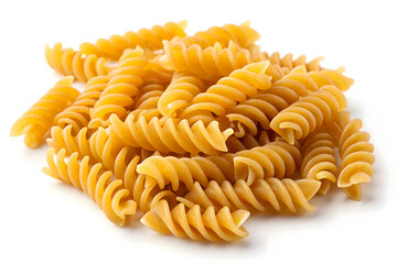 pasta on white background