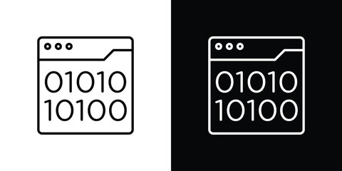 Binary code icon