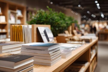 Back to school sales feature books and supplies on display Generative AI