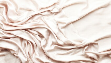 Obraz premium Soft, draped blush-toned fabric