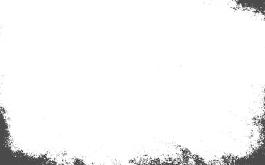 Fototapeta premium Overlay texture. Textured banner with Distress effect. Glitch distorted grungy isolated layers grunge texture, transparent. Abstract dust particle and dust grain texture white background.