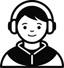 E-learning or Online Study Symbol Outline