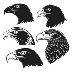 Antlered Animal Silhouettes Moose Elk Deer