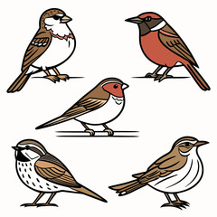 Filled Black Silhouette Set Of Action Sports Ska