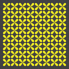 Pattern black and yellow classic art icon vector mandala.