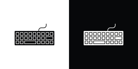 Keyboard icon symbol. simple flat symbol on blank background.