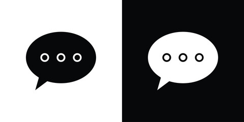 Comment icon symbol. simple flat symbol on blank background.