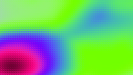 Obraz premium A futuristic abstract background with vibrant neon green, blue, and pink hues, featuring a glass block effect