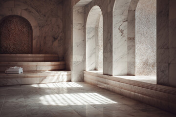 Turkish hammam interior
