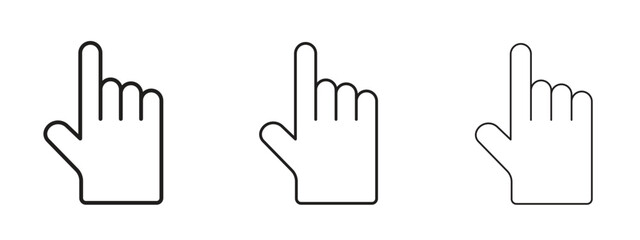 Cursor icon symbol. Linear style sign for mobile concept
