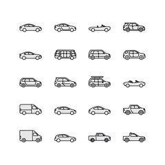 Colorful car, made of building bricks