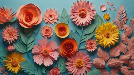 Minimalist Floral Composition with Copy Space