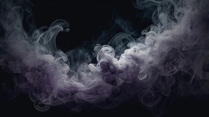 Obraz premium Spooky Exploding Smoke with Empty Center Illustration