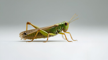 Fototapeta premium Grasshopper of white background