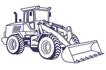 Fototapeta premium Heavy Duty Wheel Loader Construction Vehicle.