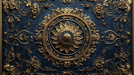 Fototapeta premium Ornate ceiling medallion design