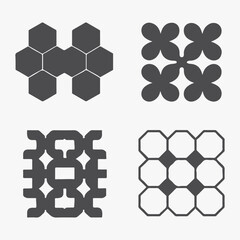 Abstract vector background featuring a seamless hexagonal pattern and geometric honeycomb design perfect for technology, business, or football-themed illustrations