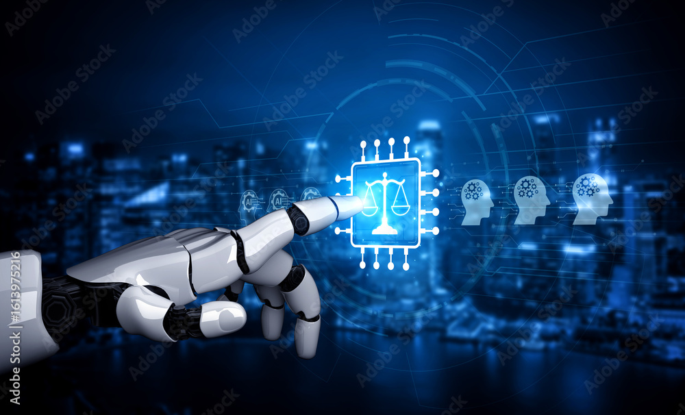 Poster ai ethics ensures fairness, transparency, and responsibility in intelligent systems, guiding safe an