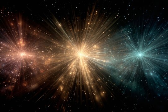 A group of stars in the night sky with a black background