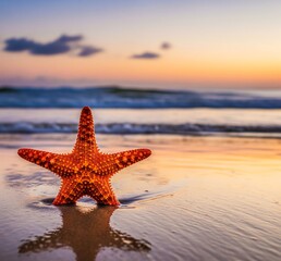 Fototapeta na wymiar starfish on the beach