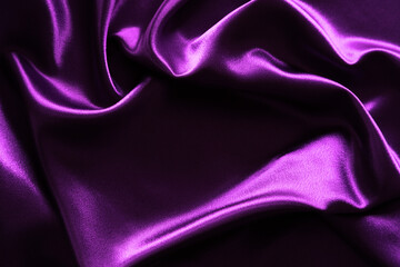 Purple silk fabric