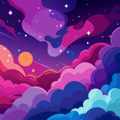 cosmic nebula background