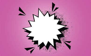 Comic burst, bursting star, starburst speech bubbles background.