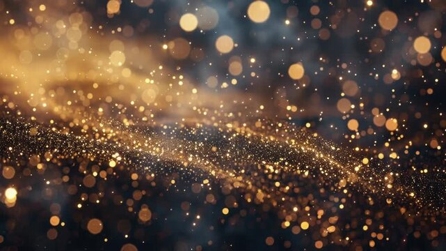 A blurry image of a gold glitter background, great for adding shine and sparkle to your design