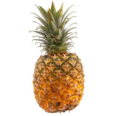 Ripe pineapple, whole, close-up