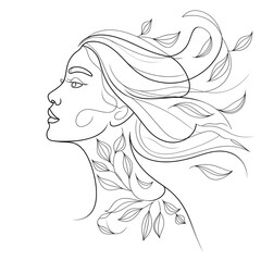 girl with long hair