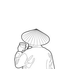 hand holding a umbrella
