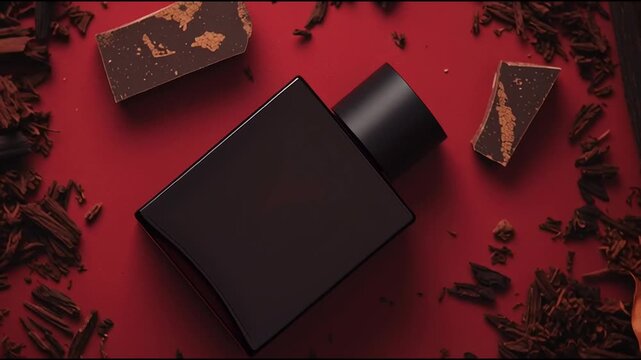 Fragrance exploration with rich notes on a vibrant background