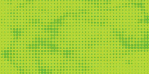 Dots halftone green color pattern gradient texture with technology digital background. Dots pop art comics with nature graphic design EPS 10