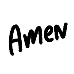 amen cute handwriting clipart with kawaii doodle style, hand drawn font, childlike sketches, cartoon outline, funny lettering, adorable handwritten elements for kids and creative designs