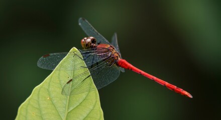 Dragonfly on leaf (3)